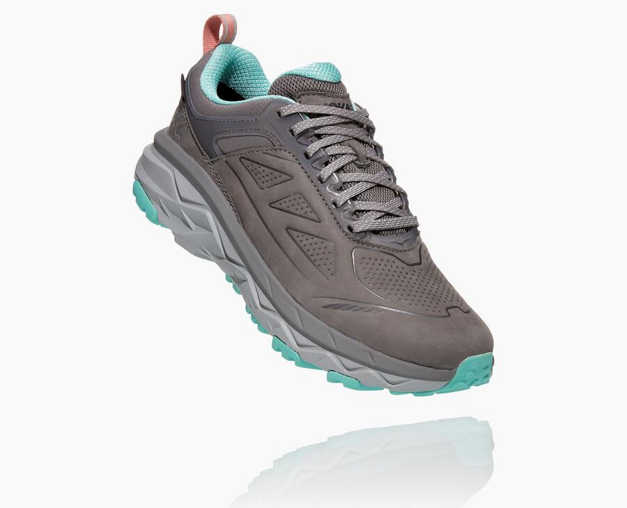 Hoka Challenger Low Gore-Tex - Women's Trail Shoes - Grey - UK 597YVFZAU
